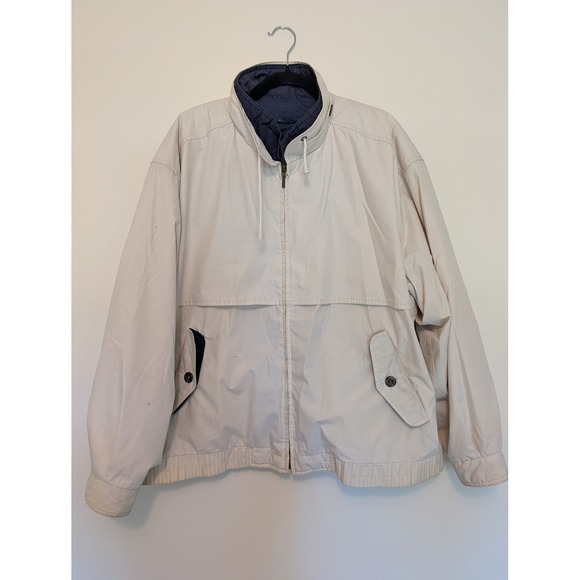 London Fog Other - Vintage London Fog Harrington Bomber Jacket Zip Out Liner Beige Mens Size Large